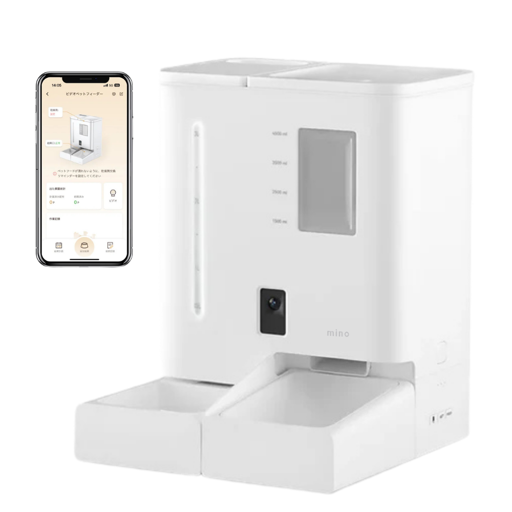 一体型スマート給餌給水器 mino Online Store