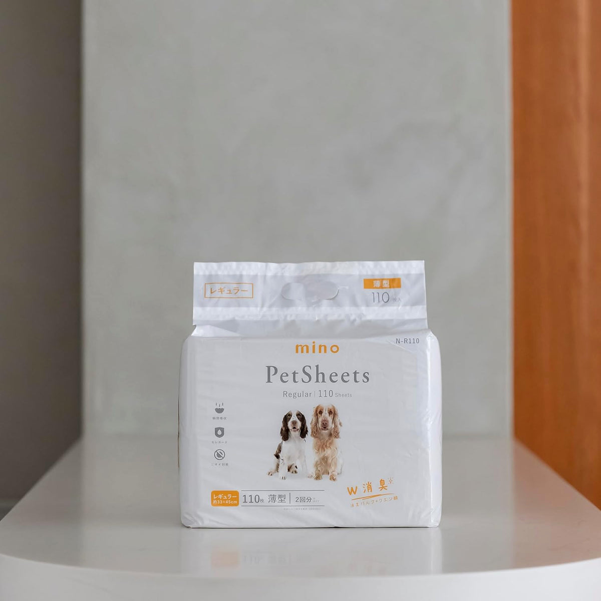 mino 薄型ペットシーツ 犬用トイレシートW消臭 モレガード 2回使い切り 無香料 JPPMA認証（副本） mino Online Store