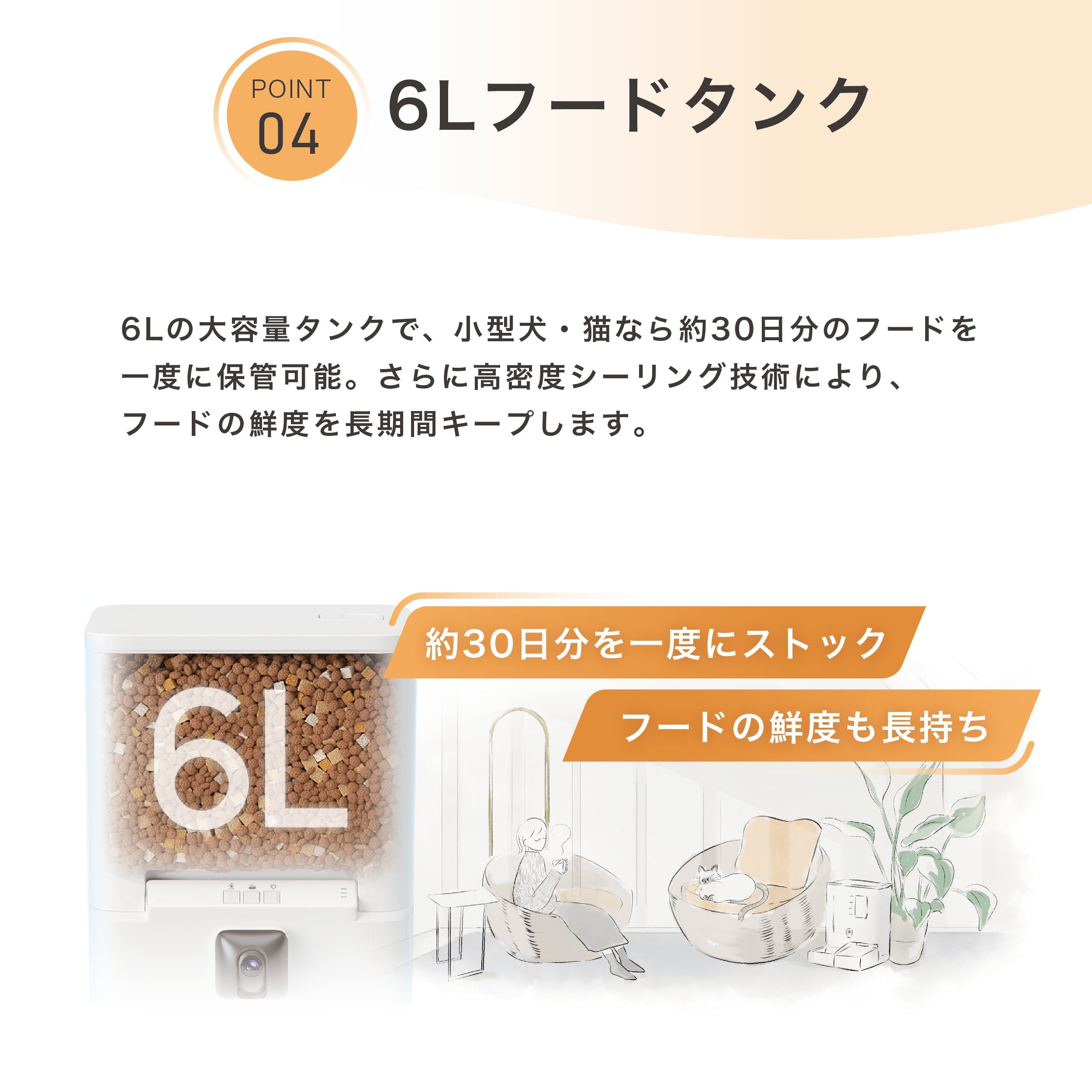 mino首振りカメラ付き自動給餌器