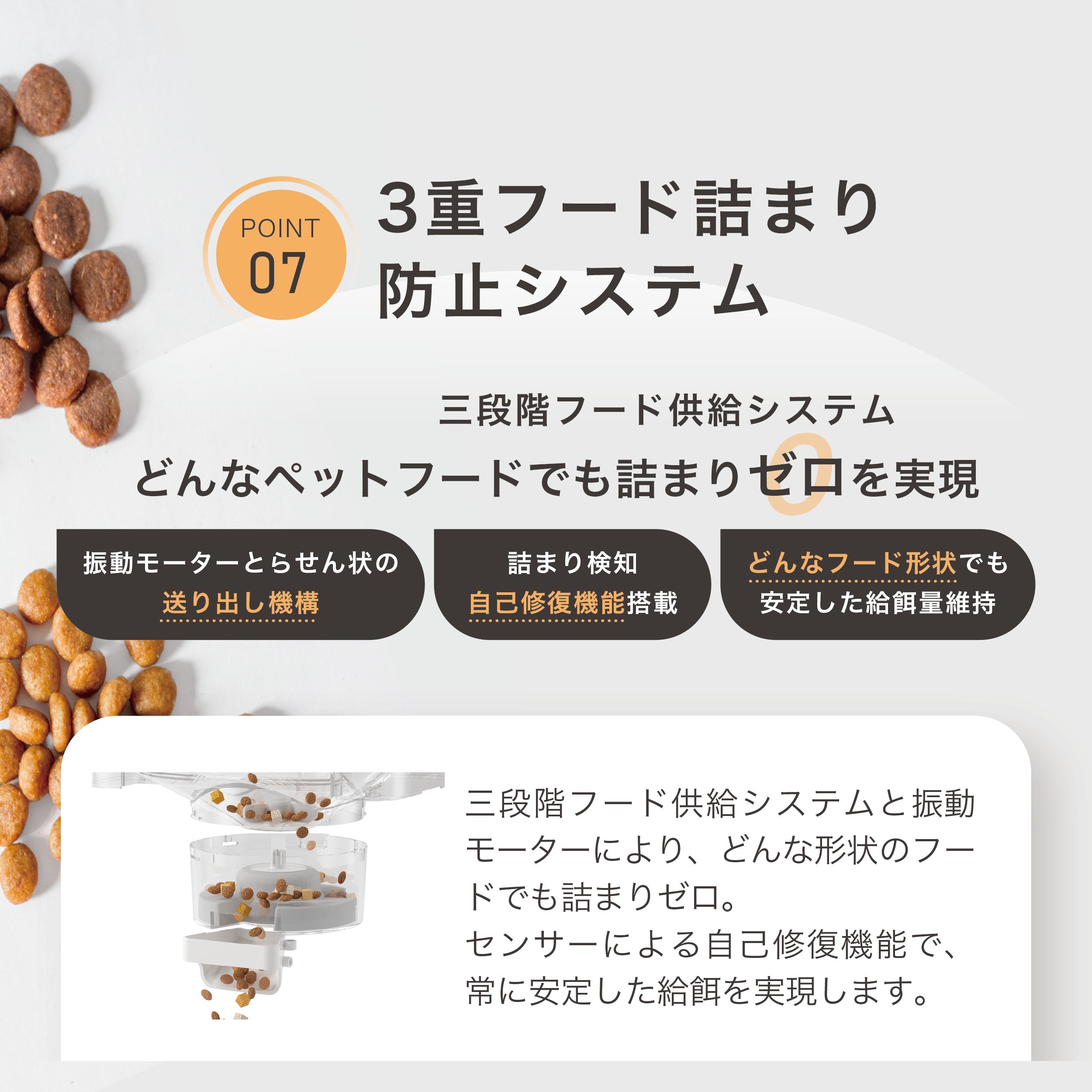 mino 首振りカメラ付き自動給餌器 6L 猫・小型犬用